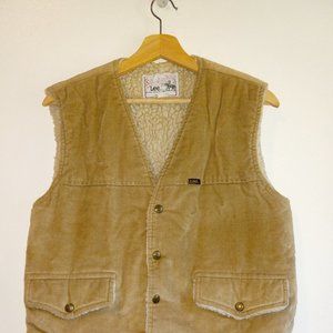Vintage 1980s Lee Storm Rider Sherpa Vest Made in USA